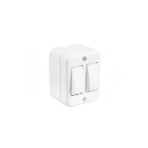 INTERRUPTOR DOBLE 9/15 SOBREPUESTO 10A 20B/320C