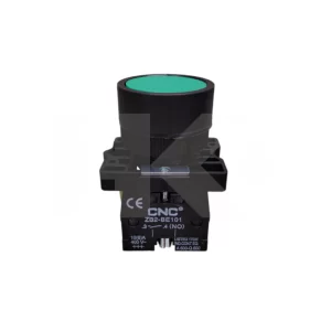 PULSADOR INDUSTRIAL PROTECCION GOMA 1NO VERDE EP31 CNC